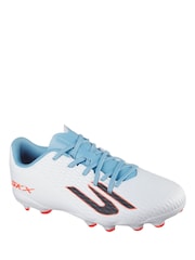 Skechers White Junior Youth Firm Ground Football Boots - Image 2 of 5
