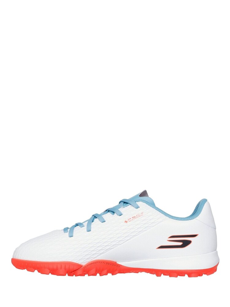 Skechers White Junior Youth Turf Football Boots - Image 2 of 5