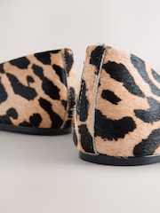 Leopard Extra Wide Fit Forever Comfort® Leather Round Toe Ballerinas - Image 9 of 10