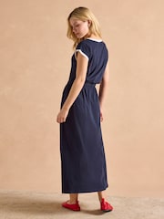 Adeena Navy Jersey Maxi Dress - Image 2 of 7