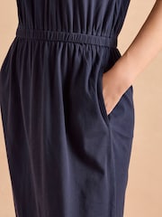 Adeena Navy Jersey Maxi Dress - Image 6 of 7