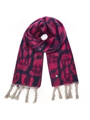 Moda in Pelle Lioniescarf Chunky Leopard Print Scarf - Image 1 of 4