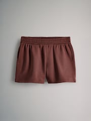 Braun und Rot - The Set 2-teiliges Set aus Sweatshirt mit überschnittener Schulter und Shorts in Relaxed-Fit - Image 3 of 5