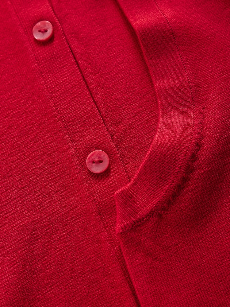 The Set Red 2 Piece Vest & Cardigan Set - Image 5 of 5