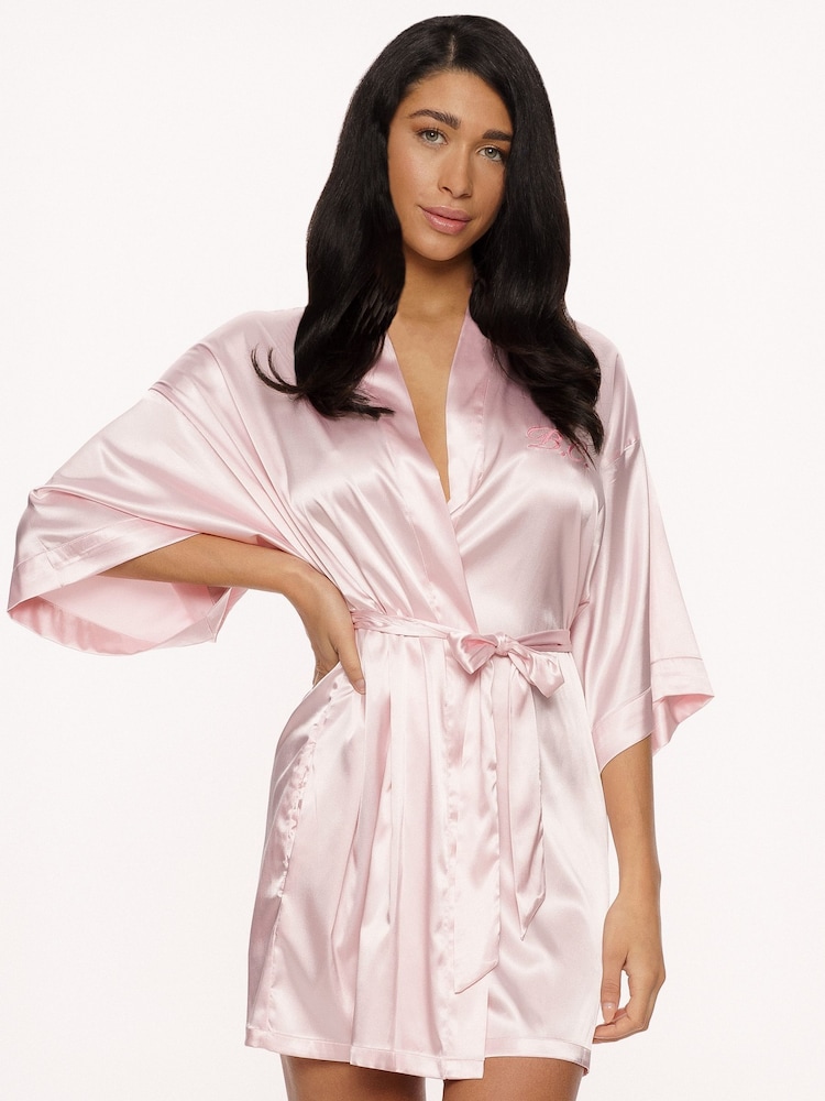 Le Olive Pink Personalized Kimono - Image 1 of 3