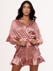 Le Olive Personalized Ruffle Kimono - Image 1 of 2