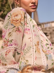 Lipsy Floral Insert Trim Blouse - Image 2 of 4