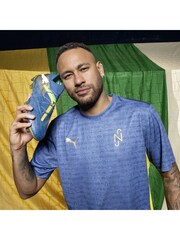 Puma Blue Mens Neymar JR "BNA" Jersey Top - Image 3 of 6