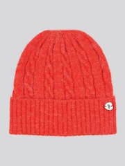 U.S. Polo Assn Orange Signature Cable Knit Winter Beanie - Image 1 of 3