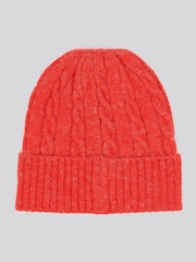 U.S. Polo Assn Orange Signature Cable Knit Winter Beanie - Image 2 of 3