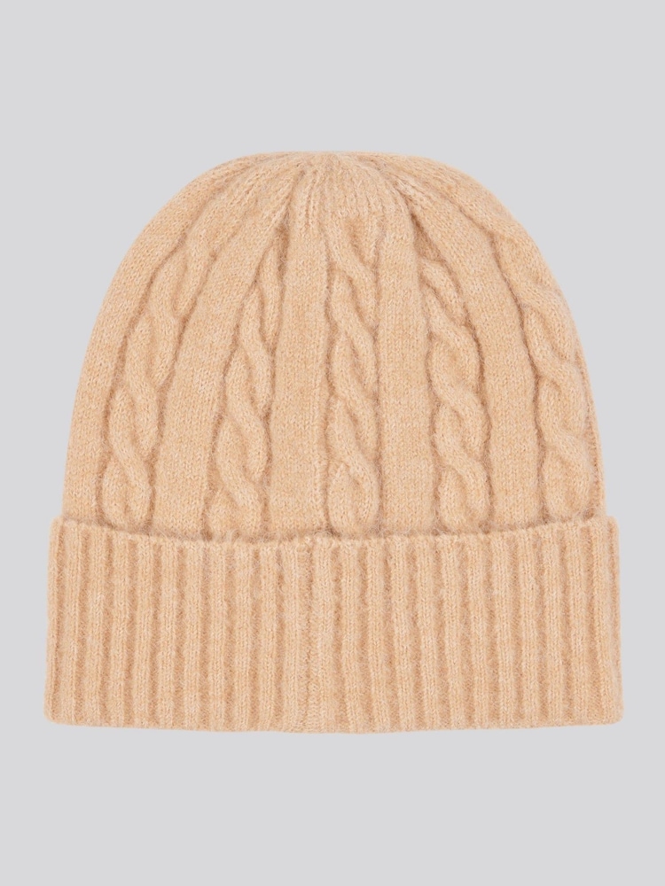 U.S. Polo Assn Natural Signature Cable Knit Winter Beanie - Image 2 of 3