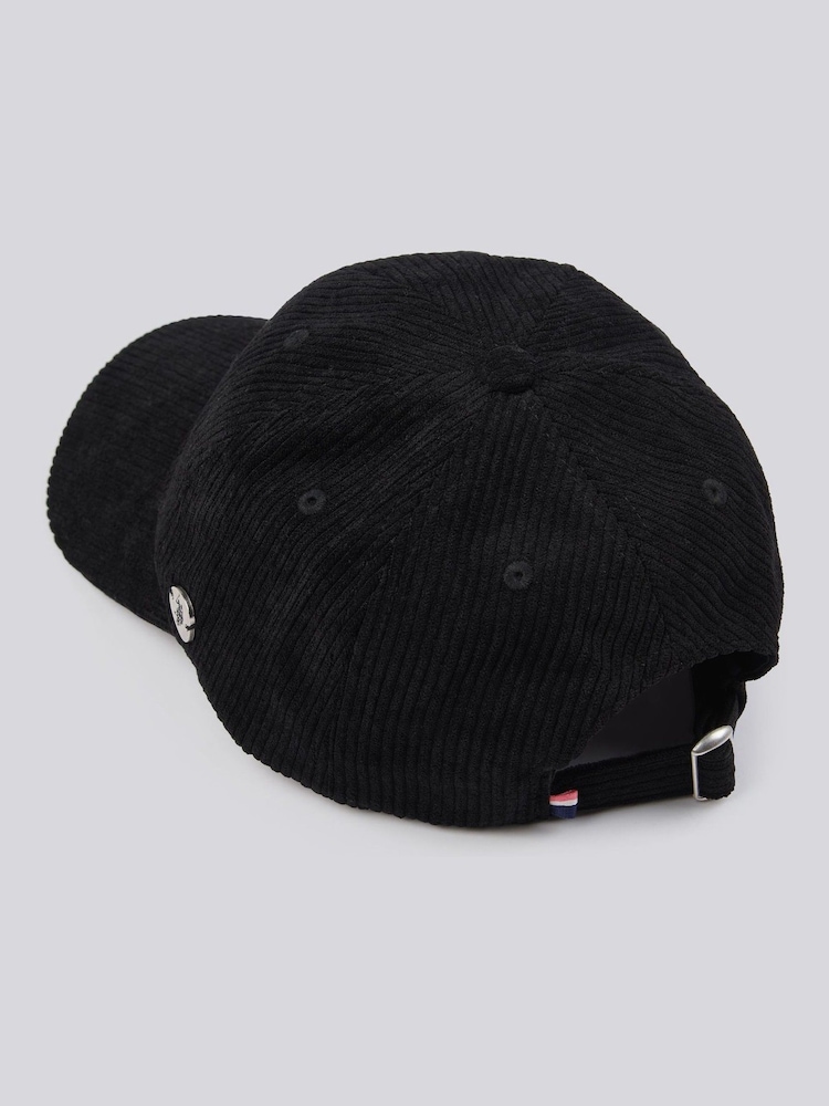 U.S. Polo Assn. Black Womens Corduroy Casual 100% Cotton Cap - Image 2 of 4