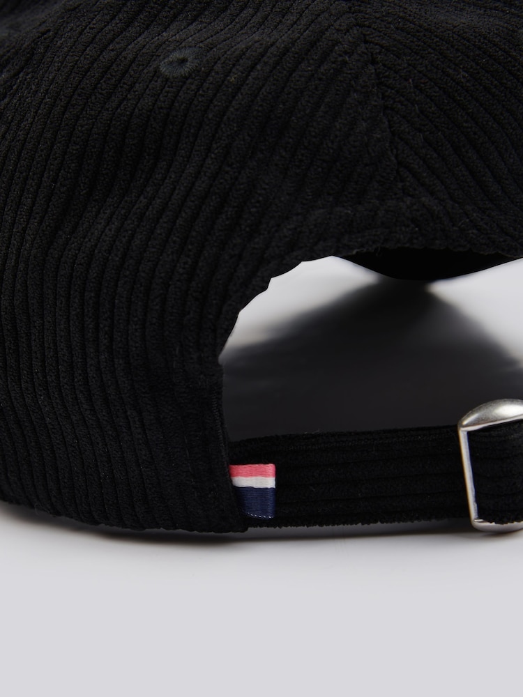 U.S. Polo Assn. Black Womens Corduroy Casual 100% Cotton Cap - Image 4 of 4