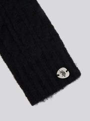 U.S. Polo Assn. Black Womens Signature Cable Knit Touchscreen Gloves - Image 3 of 3