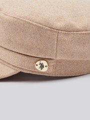 U.S. Polo Assn Natural Womens Felt Baker Boy Hat - Image 6 of 6
