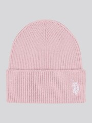 U.S. Polo Assn. Pink Double Horsemen Knit Winter Beanie - Image 1 of 3