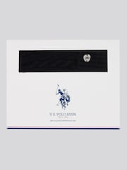 U.S. Polo Assn. Black Womens Signature Cable Knit Winter Beanie and Gloves Set - Image 1 of 4