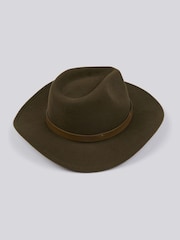 U.S. Polo Assn Green Womens Felt Fedora Hat - Image 2 of 3