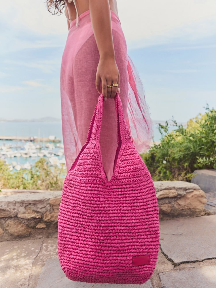 Rosa - Bolso shopper paja - Imagen 1 de 8