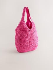 Rosa - Bolso shopper paja - Imagen 4 de 8