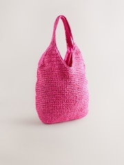 Rosa - Bolso shopper paja - Imagen 5 de 8
