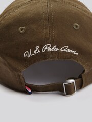 Grün - U.S. Polo Assn. Womens Double Horsemen Washed Casual 100% Cotton Cap - Bild 4 von 4