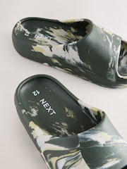 Khaki Green Marble Sliders - Image 5 of 5