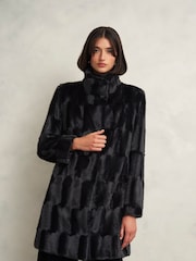 Hobbs Black Petite Rosanne Coat - Image 1 of 4