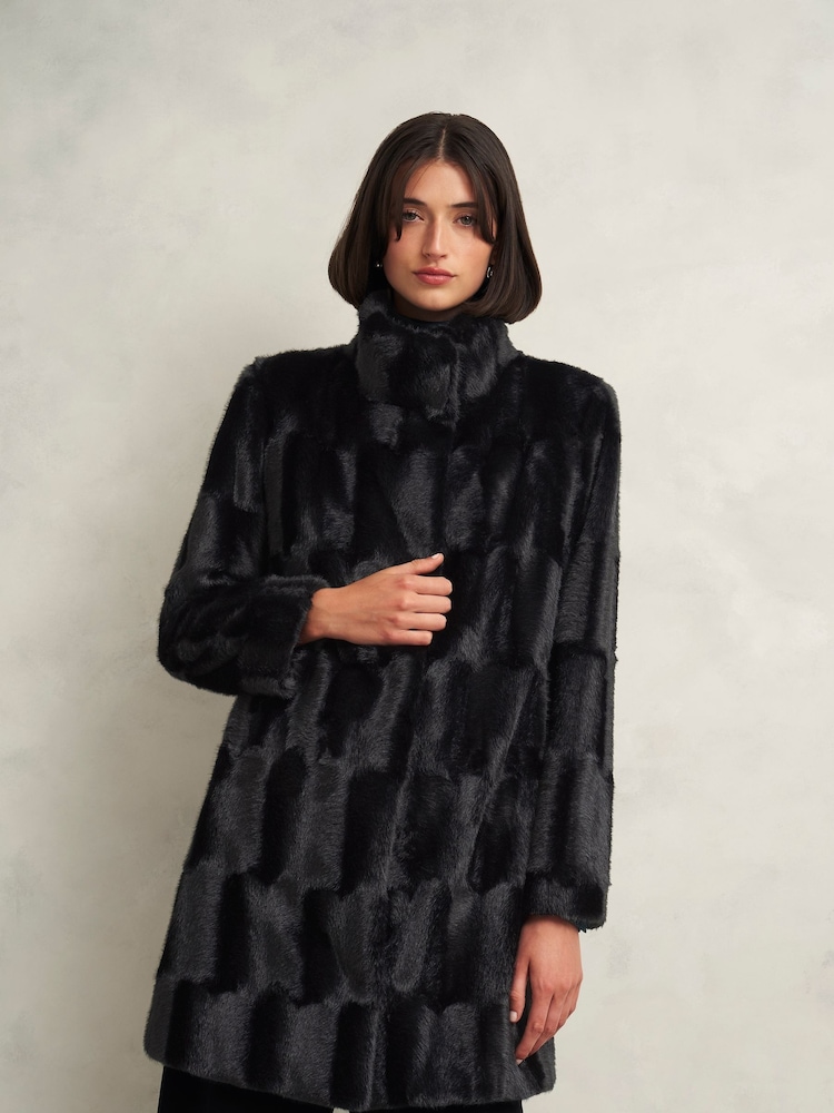 Hobbs Black Petite Rosanne Coat - Image 1 of 4