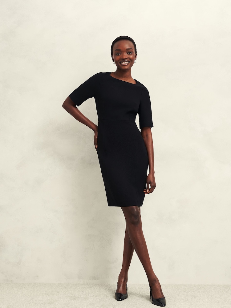 Hobbs Black Petite Maya Dress - Image 1 of 4 Hobbs Black Petite Maya Dress - Image 1 of 4