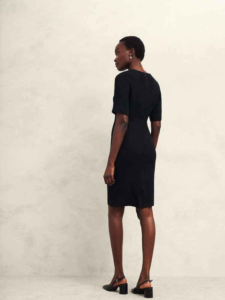 Hobbs Black Petite Maya Dress - Image 2 of 4 Hobbs Black Petite Maya Dress - Image 2 of 4