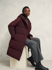 Hobbs Purple Petite Darla Puffer Jacket - Image 3 of 4