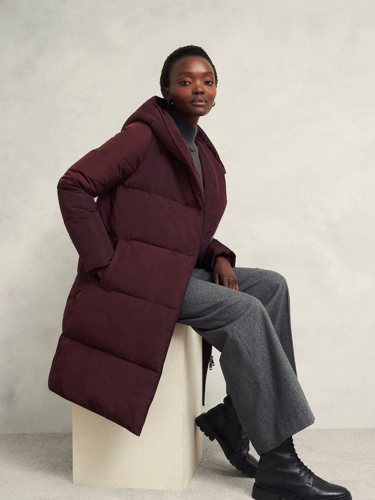 Hobbs Purple Petite Darla Puffer Jacket - Image 3 of 4