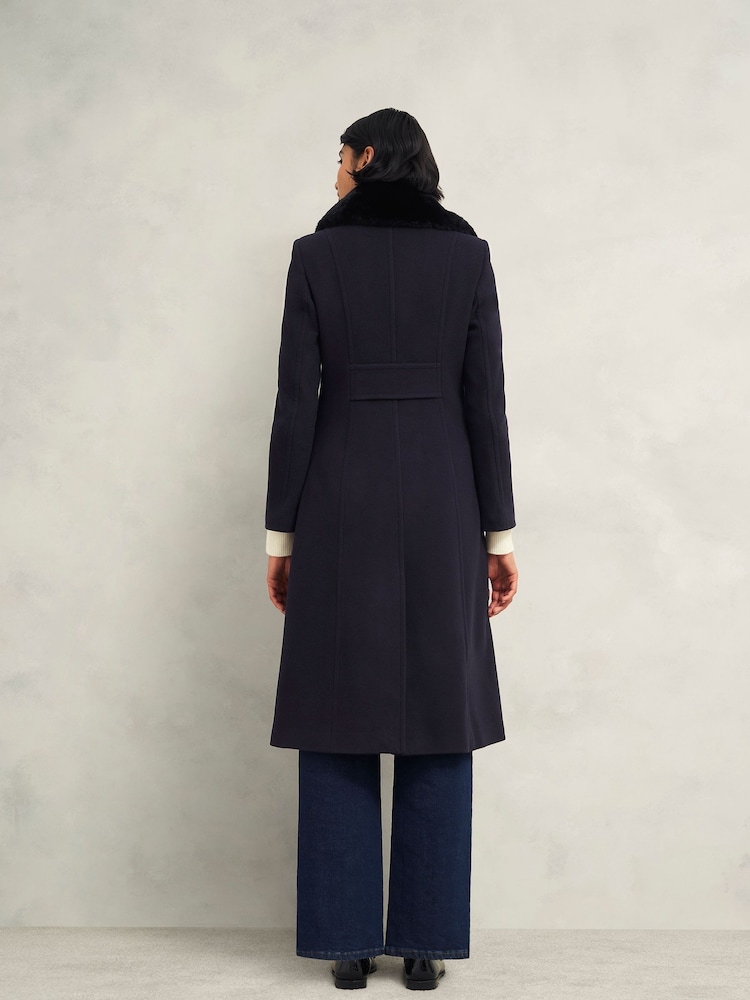 Hobbs Blue Petite Marlene Coat - Image 2 of 4