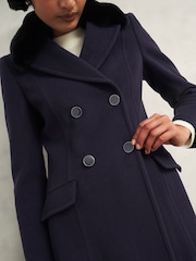 Hobbs Blue Petite Marlene Coat - Image 3 of 4
