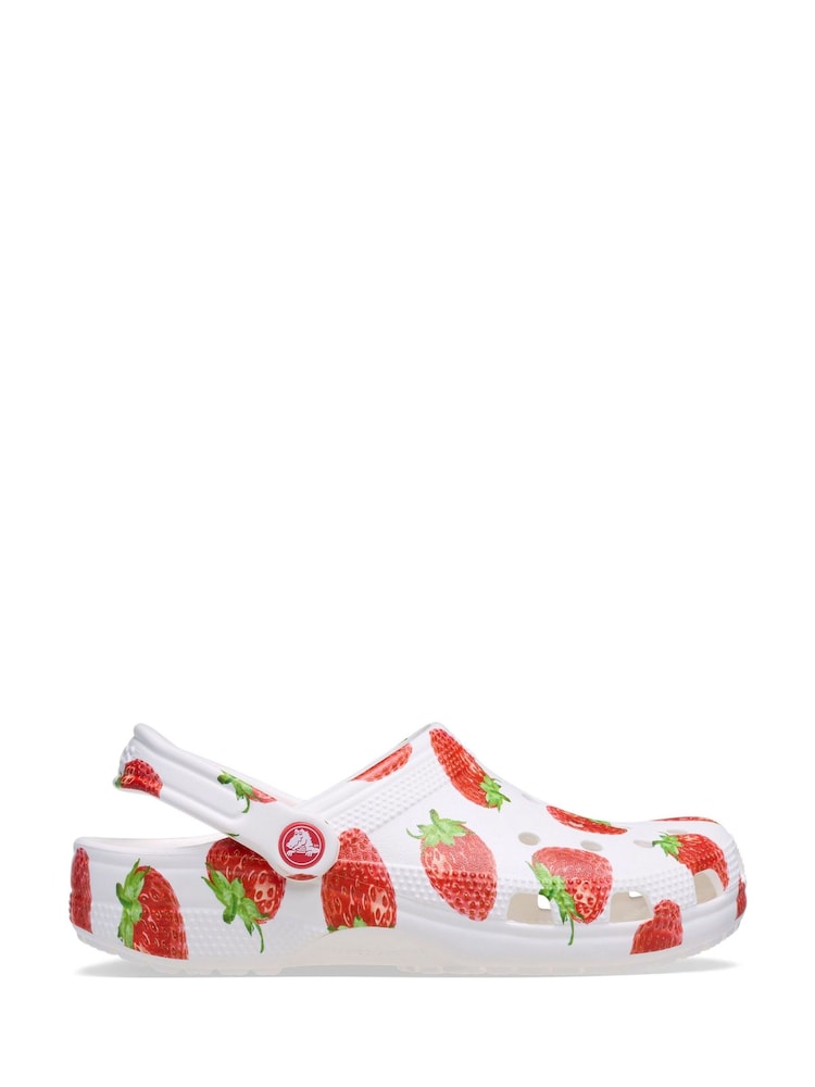 Crocs Red Classic Fresh Fruits Clogs - Image 1 of 6 Crocs Red Classic Fresh Fruits Clogs - Image 1 of 6