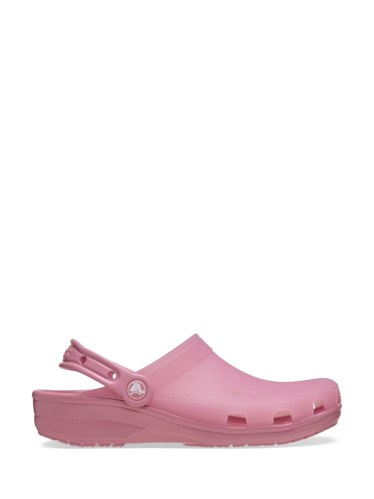 Crocs Pink Classic Frosted Clogs - Image 1 of 6 Crocs Pink Classic Frosted Clogs - Image 1 of 6