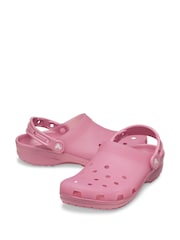 Crocs Pink Classic Frosted Clogs - Image 4 of 6
