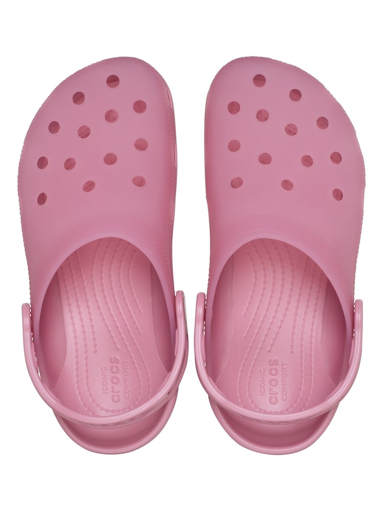 Crocs Pink Classic Frosted Clogs - Image 6 of 6 Crocs Pink Classic Frosted Clogs - Image 6 of 6