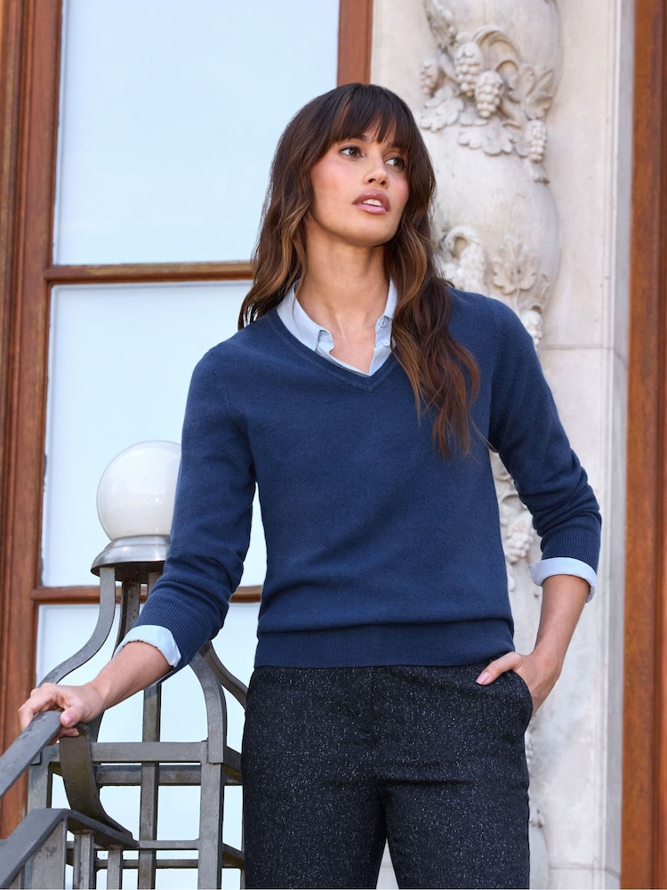 Pure Collection Cashmere V-Neck Jumper - Image 1 of 3