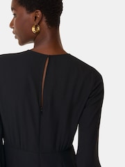 Whistles Black Petite Bonnie Gathered Jumpsuit - Image 4 of 5
