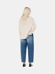 Whistles Blue 100% Cotton Petite Authentic Barrel Leg Jeans - Image 2 of 5