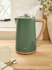 Green Bronx Wood Effect Kettle - Image 1 of 2