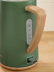 Green Bronx Wood Effect Kettle - Image 2 of 2