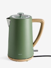 Green Bronx Wood Effect Kettle - Image 3 of 5