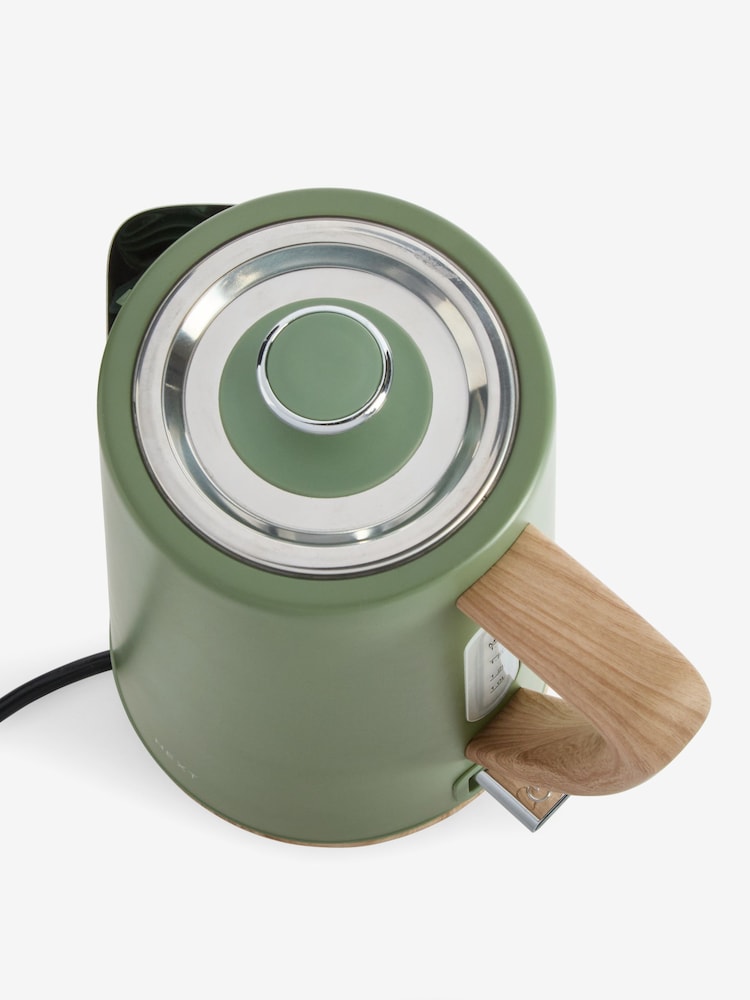 Green Bronx Wood Effect Kettle - Image 5 of 5 Green Bronx Wood Effect Kettle - Image 5 of 5