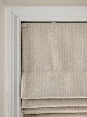 Natural Textured Ready Made Blackout Roman Blinds - Image 5 of 8
