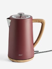 Red Bronx Wood Effect Kettle - Image 2 of 4