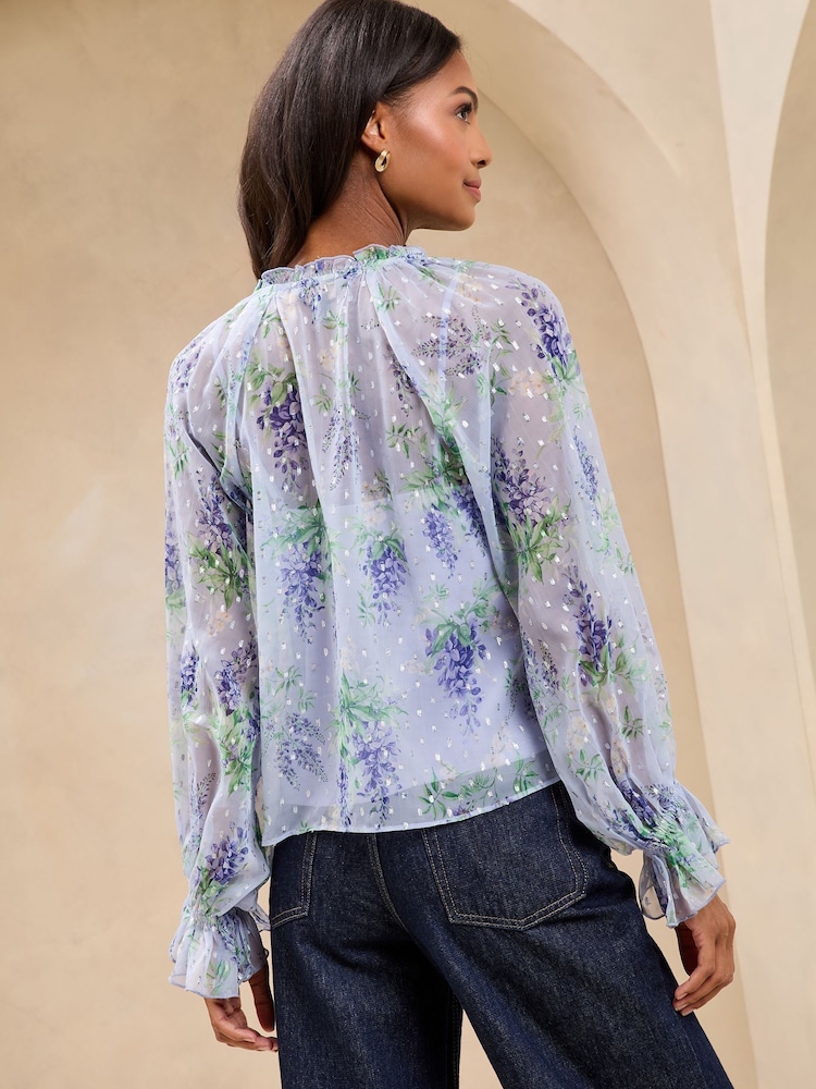 Lipsy Lilac Ruffle Blouse - Image 4 of 4