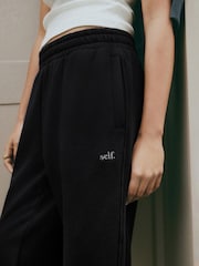 self. Black Cuffed Joggers - Image 2 of 6